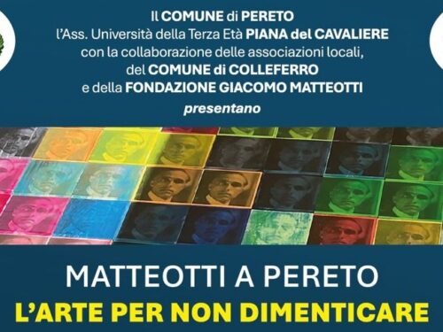 Sabato 3 maggio alle 11:00 a Pereto, nella sala della ex chiesa di Sant’Antonio, si tiene il Convegno MATTEOTTI DAL POLESINE AL PARLAMENTO. DOCUMENTI E TESTIMONIANZE
